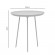 Βοηθητικό τραπέζι Flaz Inart λευκό μέταλλο Φ46x50εκ