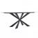 Τραπέζι Viano pakoworld sintered stone ανοιχτό γκρι-μαύρο 180x90x76εκ