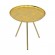 Βοηθητικό τραπέζι Jacksie Inart γκρι-χρυσό μέταλλο Φ41x43.5εκ