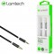 LAMTECH AUDIOCABLE BRAIDED 1m 3.5mm to 3.5mm BLACK