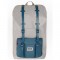 8848 TRAVEL BACKPACK 15,6" UNISEX WATERPROOF LIGHT GRAY WITH BLUE POCKET