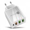 QUICK CHARGER WHITE 3USB PD 36W