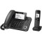 Σταθερό Ψηφιακό Τηλέφωνο Panasonic KX-TGF310EXM Μαύρο + Ασύρματο Ψηφιακό Τηλέφωνο με Υποδοχή Hands-Free στο Ασύρματο