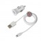 L3893.7/T . Καλώδιο Φορτισης / Συγχρονισμού USB για Apple 100cm 8pin με αντάπτορα USB αναπτήρα