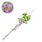GloboStar® 09030 Τεχνητό Κρεμαστό Φυτό Διακοσμητική Γιρλάντα Μήκους 1.1 μέτρων με 3 X Κλαδιά Βιστέρια Λιλά