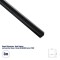 GloboStar® CON-NEONIO 90775 Προφίλ Αλουμινίου 3 Μέτρων - Βάση Στήριξης για την NEONIO Digital Neon Flex LED 14.4W/m 12VDC με Π1 x Υ2.3cm - Μαύρο - Μ300 x Π1.2 x Υ1.3cm