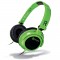 MELICONI MYSOUND SPEAK SMART FLUO GREEN-BLACK ON-EAR STEREO HEADSET (WITH MICROP