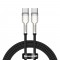 Baseus Cable USB-C To USB-C Cafule, 100w, 1m Black (CATJK-C01) (BASCATJK-C01)