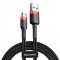 Baseus Cafule Braided USB 2.0 to micro USB Cable Black/Red 2m (CAMKLF-C91) (BASCAMKLF-C91)