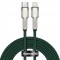 Baseus Cafule Metal Braided USB-C to Lightning Cable 20W Green 1m (CATLJK-A06) (BASCATLJK-A06)