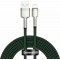 Baseus USB Cable For Lightning Cafule, 2.4a, 2m Green (CALJK-B06) (BASCALJK-B06)