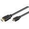 GOOBAY καλώδιο HDMI σε HDMI Mini 31934 με Ethernet, 4K/30Hz, 5m, μαύρο