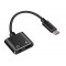 POWERTECH αντάπτορας USB-C σε USB-C & 3.5mm θηλυκό CAB-UC031, μαύρος