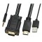 POWERTECH καλώδιο HDMI & USB σε VGA & 3.5mm CAB-H111, 1080p, 5m, μαύρο