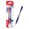 MP στυλό διαρκείας gel PE224-2, 0.7mm, μπλε & κόκκινο, 2τμχ
