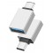 POWERTECH αντάπτορας USB-C σε USB 3.0 PTH-062, 5Gbps, ασημί