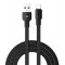 POWERTECH καλώδιο USB σε Micro USB armor PTR-0097, 15W 3A, 1m, μαύρο