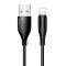 USAMS καλώδιο Lightning σε USB US-SJ266, 10W, 1m, μαύρο