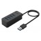 ORICO USB hub W5P-U3, 4x θυρών, 5Gbps, USB σύνδεση, μαύρο