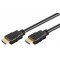 GOOBAY καλώδιο HDMI 2.0 61149 με Ethernet, 4K/60Hz, 18Gbps, 0.5m, μαύρο