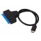 POWERTECH καλώδιο USB-C σε SATA CAB-UC060, 6Gbps, 2.5" HDD/SSD, μαύρο