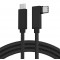 POWERTECH καλώδιο USB-C PTH-092, γωνιακό, 100W, 20Gbps, 4K, 1.5m, μαύρο