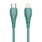 LDNIO καλώδιο Lightning σε USB-C LC611I, 30W PD, 1m, πράσινο