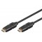GOOBAY καλώδιο HDMI 61283 με Ethernet, 360°, 4K/60Hz 18Gbps, 1.5m, μαύρο