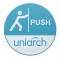 UNIARCH αυτοκόλλητο Push HW200222, Φ 12cm