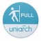 UNIARCH αυτοκόλλητο Pull HW200223, Φ 12cm