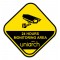 UNIARCH αυτοκόλλητο προειδοποίησης παρακολούθησης χώρου HW200227, 19.5cm