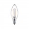 Philips E14 LED Warm White Filament Candle Bulb 2W (25W) (LPH02435) (PHILPH02435)