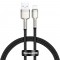 Baseus Braided USB to Lightning Cable Μαύρο 2m  (CALJK-B01) (BASCALJK-B01)