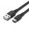 VENTION USB 2.0 A Male to Type-C Male 3A Cable 1M Black (CTHBF) (VENCTHBF)