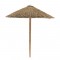 Ομπρέλα Solaris στρογγυλή μέταλλο ξύλο ελάτου φυσικό-ψάθα Φ210x270εκ
