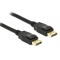 DELOCK καλώδιο DisplayPort 1.2 83805, 4K/60Hz, 21.6 Gbps, 1m, μαύρο