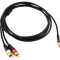 Oehlbach Audio Jack RCA Link Stereo audio cable JACK to 2x RCA LINK 2 m Black 27428