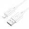 Καλώδιο σύνδεσης Hoco X88 USB σε Lightning 2.4A για Γρήγορη Φόρτιση και Μεταφορά Δεδομένων 1m Λευκό