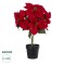 GloboStar® Artificial Garden CHRISTMASS FLOWER EUPHORBIA 20365 Τεχνητό Διακοσμητικό Χριστουγεννιάτικο Λουλούδι Αλεξανδρινό Υ49cm