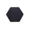 Audiodesigner ECOPLAN® Hexagon Ηχοαπορροφητικά Πάνελ 17,3 cm Μαύρο (Σετ 4 Τεμαχίων) 24079