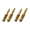 Oehlbach Banana Plugs Pin-B3 μέχρι 4 mm² Χρυσό (Σετ 4 τεμαχία) 11991