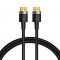 Baseus Cafule 4KHDMI Male To 4KHDMI Male Adapter Cable 2m Black (CADKLF-F01) (BASCADKLF-F01)