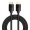 Baseus HDMI 2.1 Braided Cable HDMI male - HDMI male 2m Black (CAKGQ-K01) (BASCAKGQ-K01)