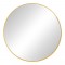 Καθρέπτης Emmett Inart χρυσό αλουμίνιο Φ80x2.5εκ