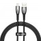 Baseus USB cable for Lightning  Glimmer Series 2.4A 1m Black (CADH000201) (BASCADH000201)