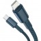 Baseus High Density Braided Cable Type-C to Lightning, PD,  20W, 1m (blue) (CATLGD-03) (BASCATLGD-03)