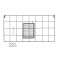 Μεταλλικό Διακοσμητικό Πλέγμα Τοίχου από Ανοξείδωτο Ατσάλι 60 x 30 x 12.5 cm Χρώματος Μαύρο Home Deco Factory KA2952